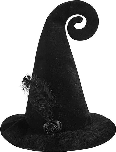 Black fexther witch hat